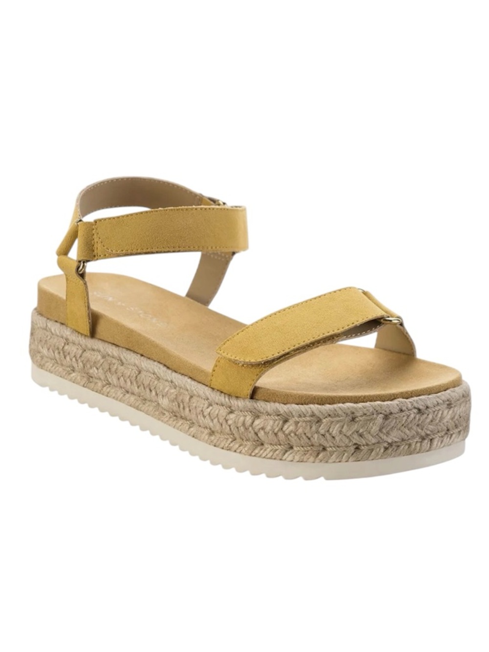 Sun and Stone Rylaan Mustard Yellow Sandal Size 7 Braided Platform Boho Cottage